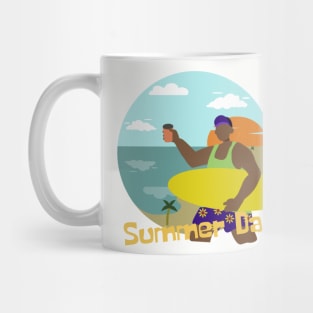 Surfing man on Summer Day Mug